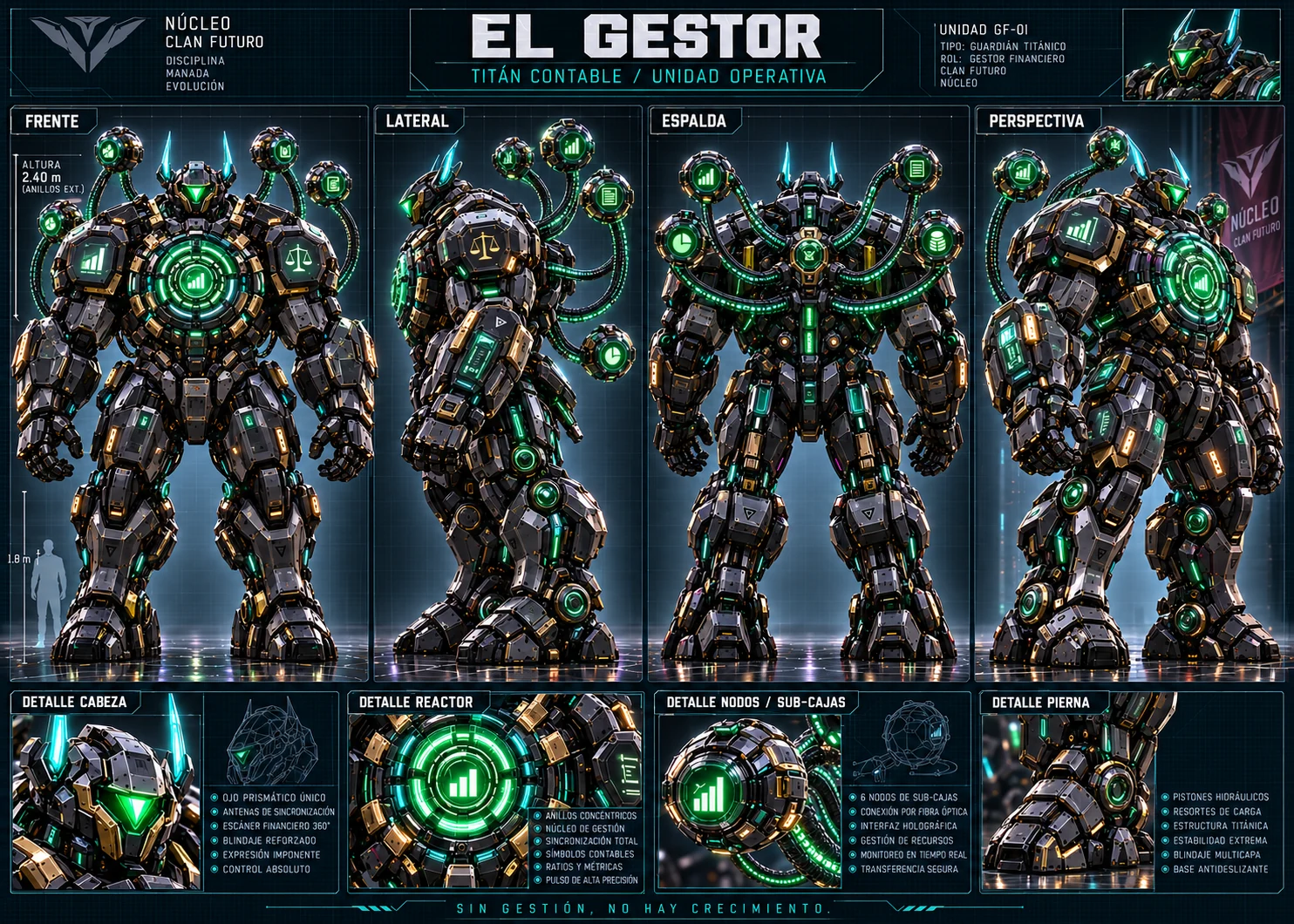 Ficha visual de EL GESTOR